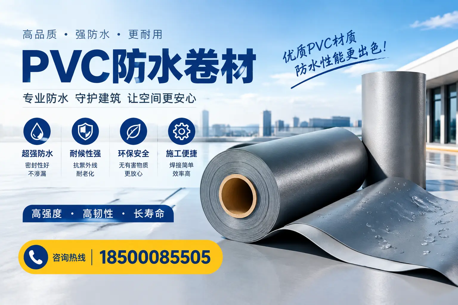 如何判断PVC防水卷材的质量优劣?陵水选购技巧